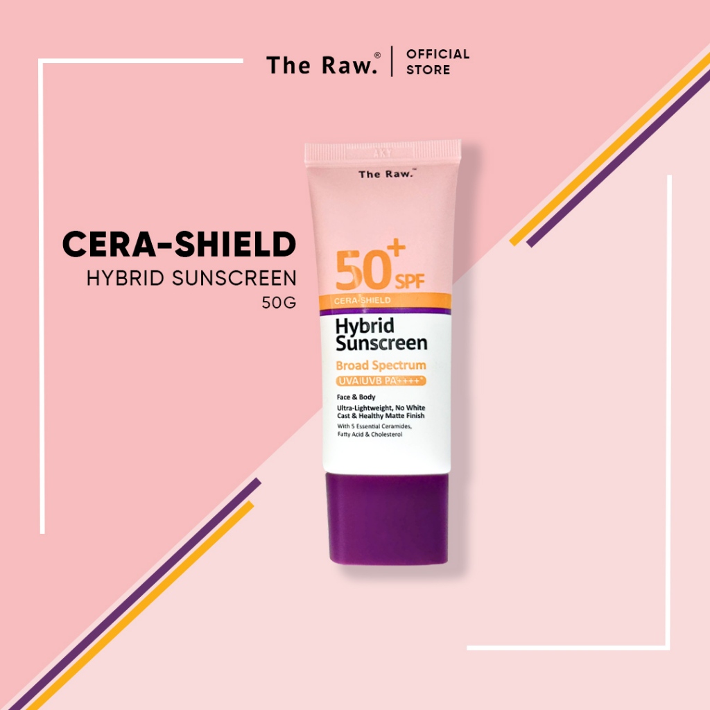 The Raw Cera Shield Hybrid Sunscreen Spf Pa Broad Spectrum