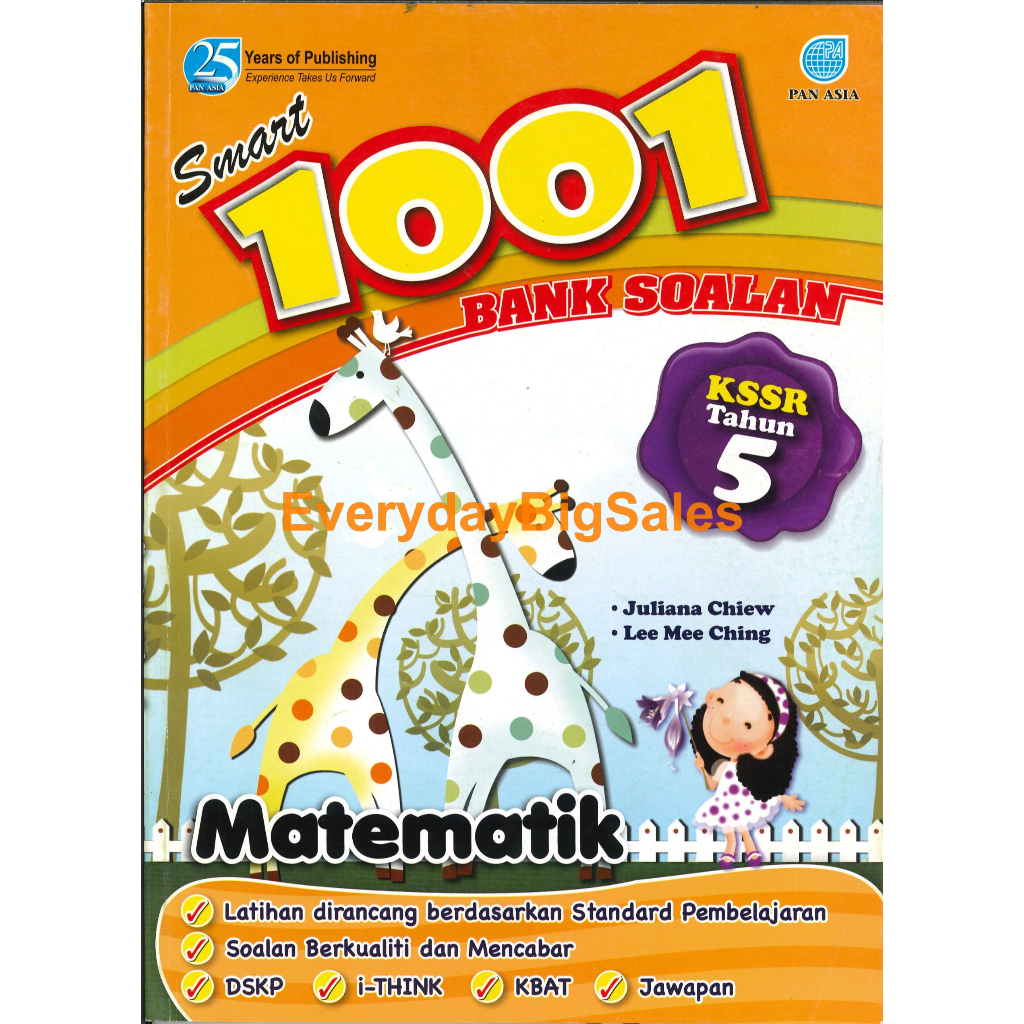 PAN ASIA SMART 1001 BANK SOALAN MATHEMATIK TAHUN 5 KSSR SEMAKAN