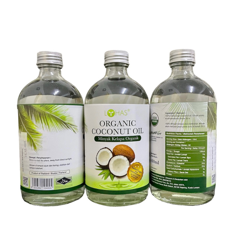 Lohas Extra Virgin Organic Coconut Oil Ml Shopee Malaysia