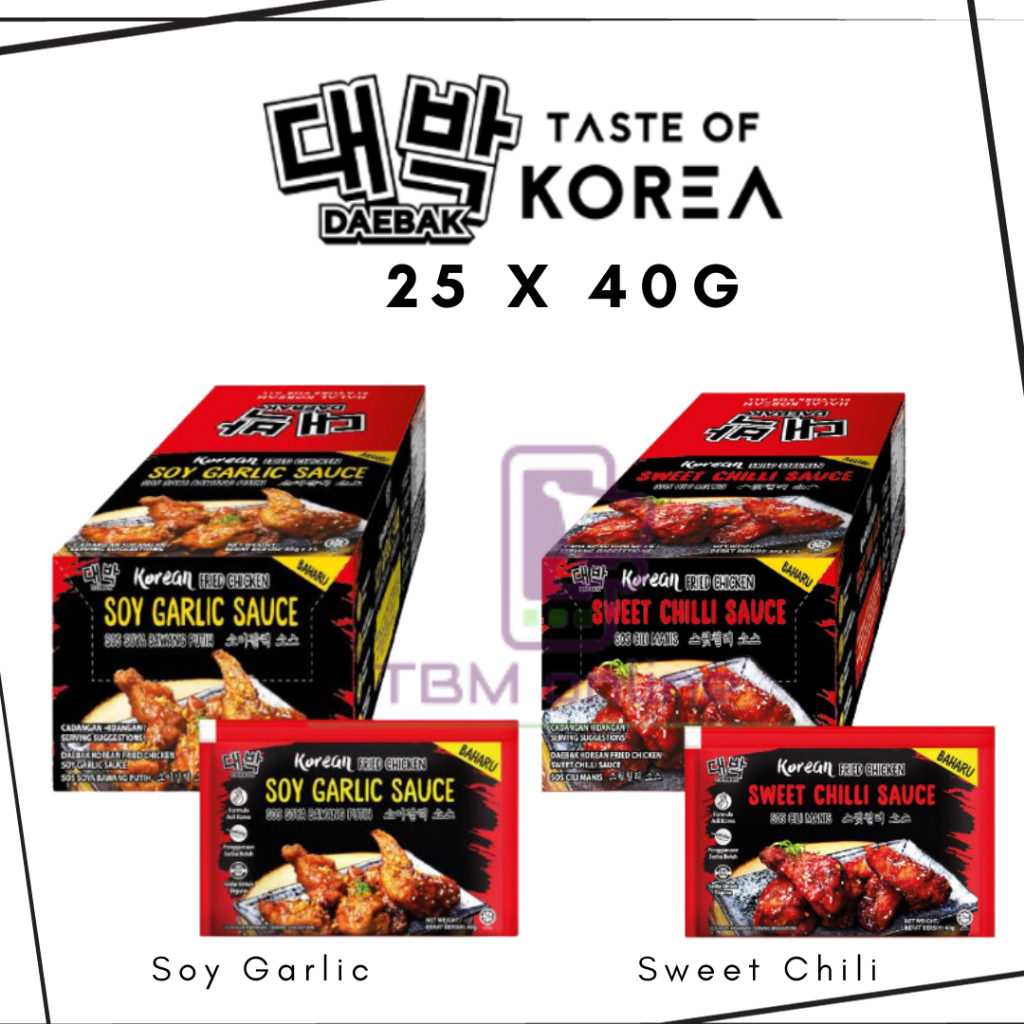 Mamee Daebak Korean Sweet Chili Sauce Soy Garlic Sauce X G