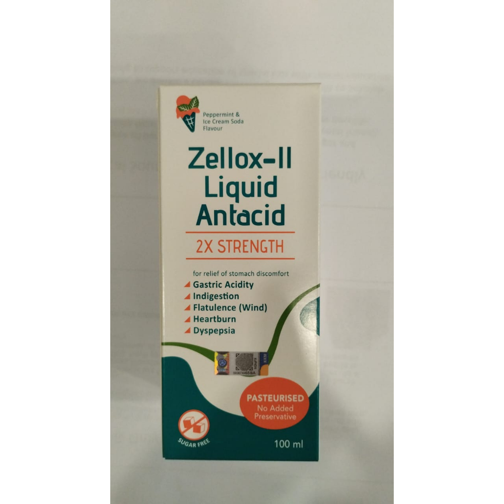 Zellox Ii Double Strength Liquid Antacid Ml Shopee Malaysia