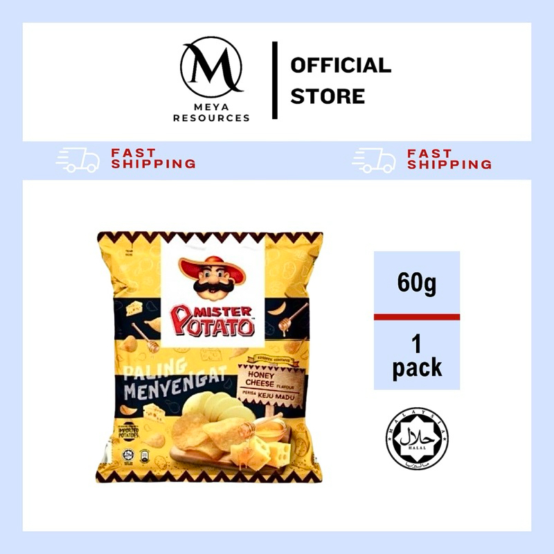 Mister Potato Chips 60g Honey Cheese Shopee Malaysia