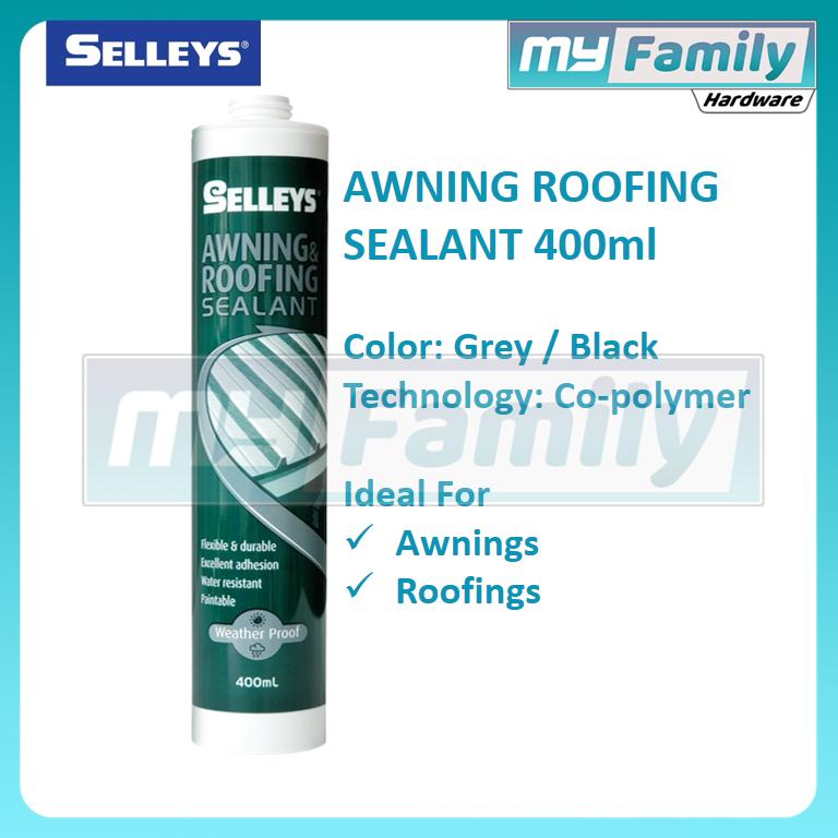 Selleys Awning Roofing Silicone Sealant Ml Grey Black Roof Gutter