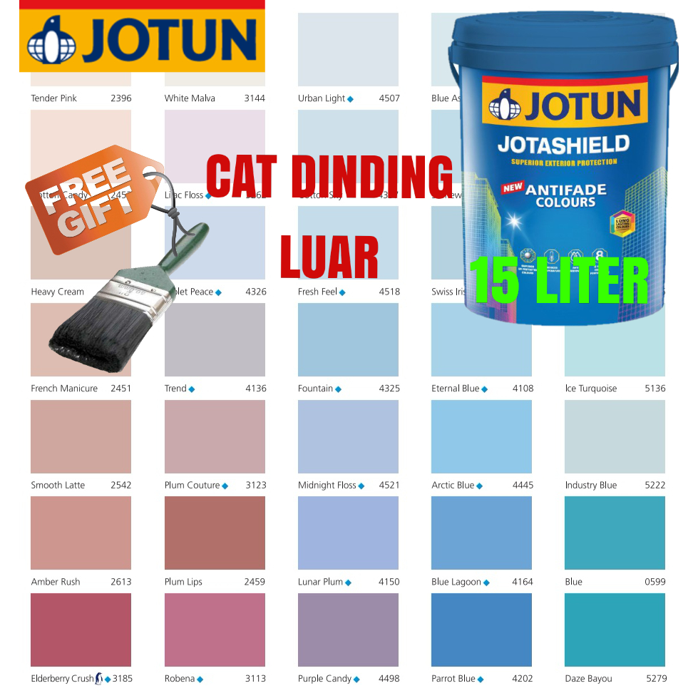 Jotun Liter Jotashield Antifade Low Sheen Exterior Paint Cat