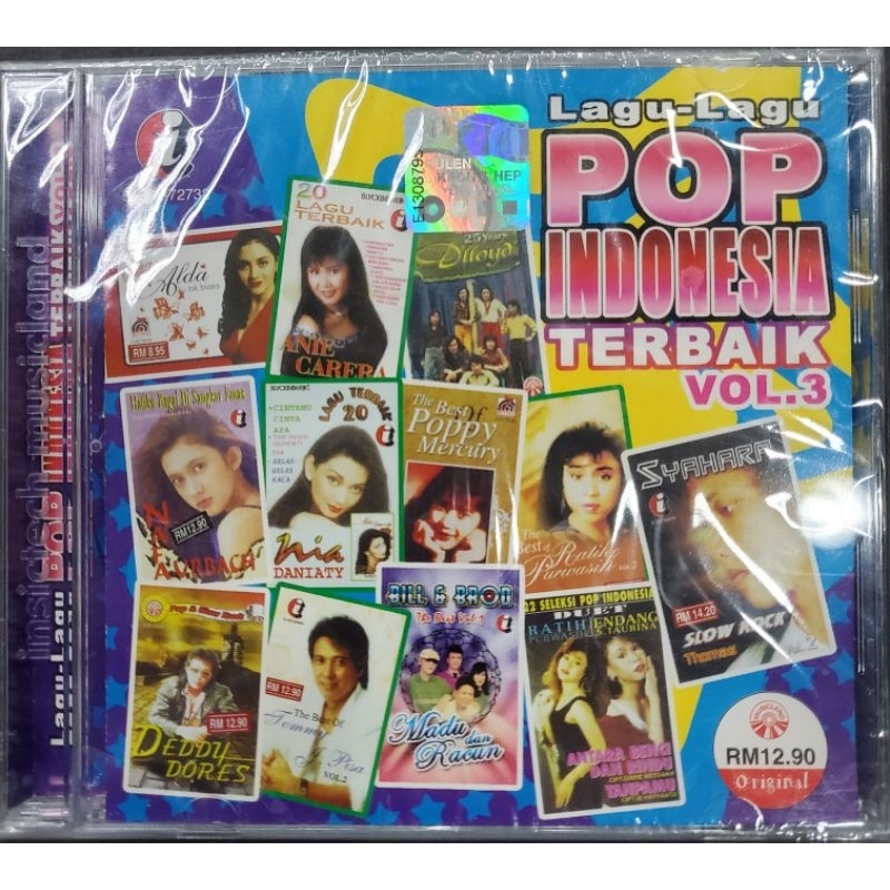 Lagu Lagu Pop Indonesia Terbaik Vol 3 Various Artists CD Shopee