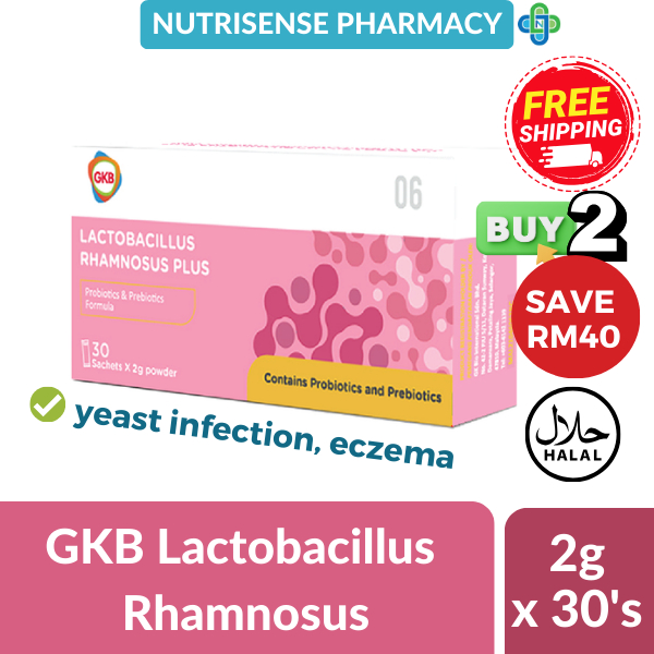 FREE SHIPPING GKB Lactobacillus Rhamnosus Plus 30S Probiotic For