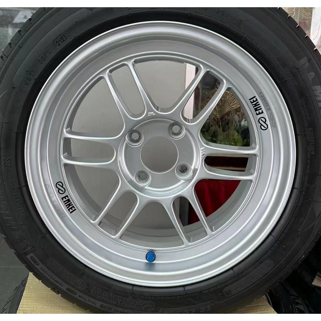 USED RIM ENKEI RACING RPF1 15X7 0J 4X100 ET35 SILVER MYVI VIVA CITY