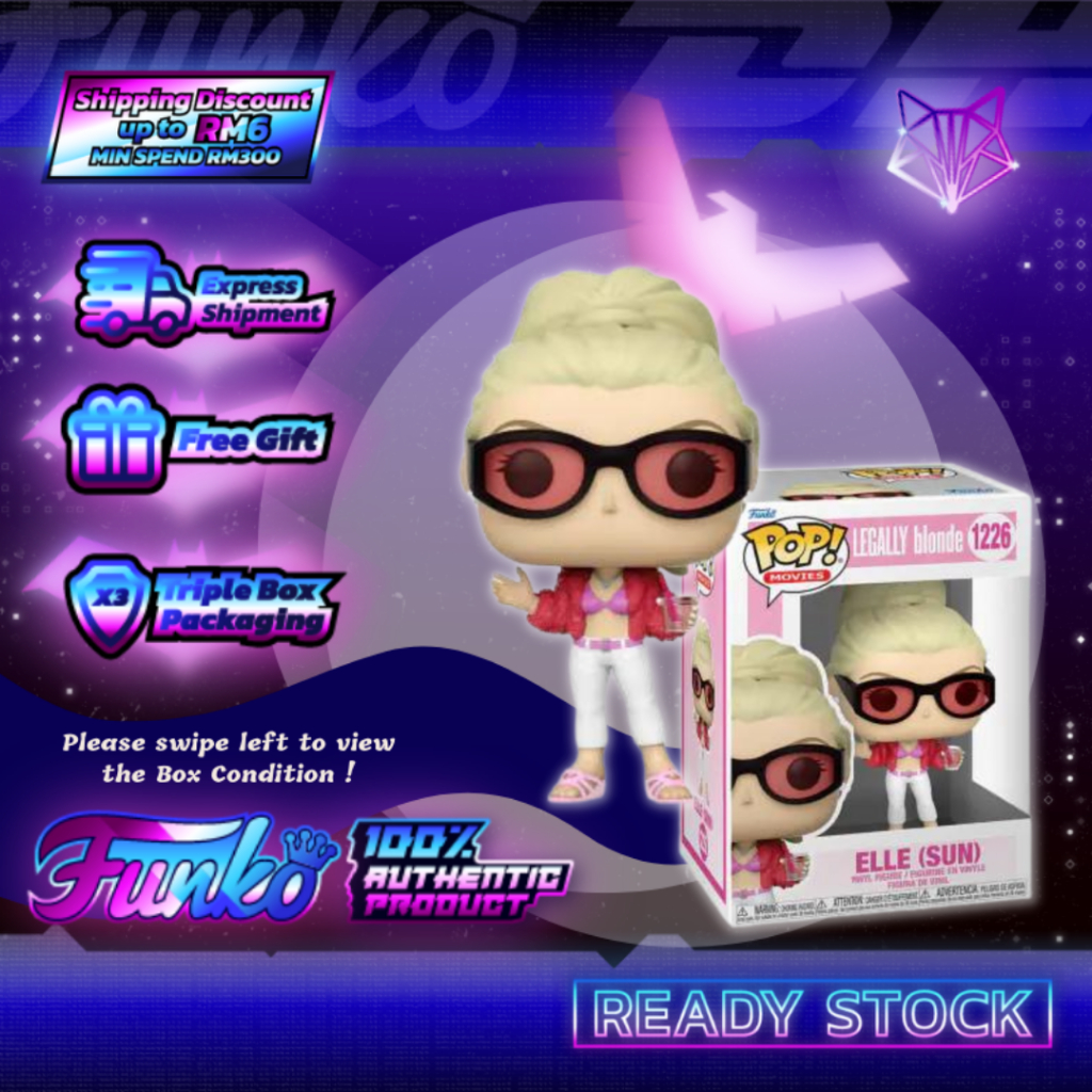 𝐑𝐄𝐀𝐃𝐘 𝐒𝐓𝐎𝐂𝐊 FUNKO POP MOVIES Legally Blonde Elle Sun 1226