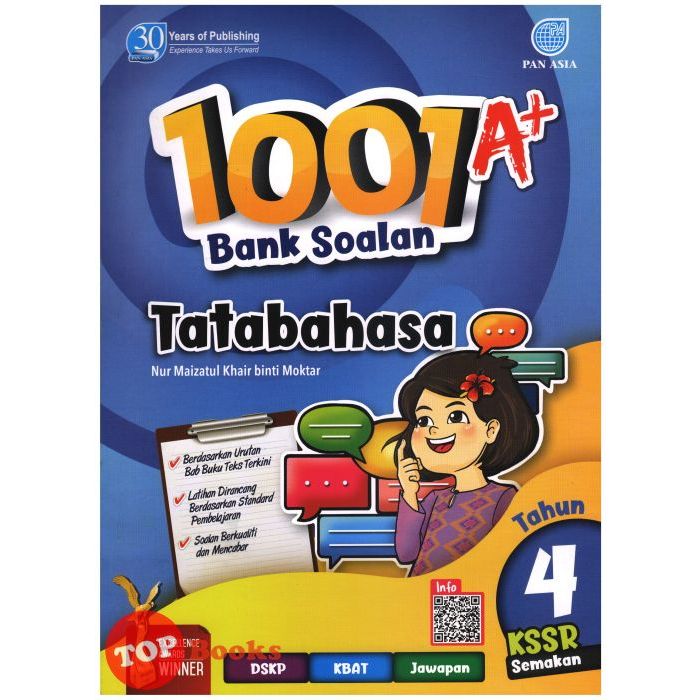 TOPBOOKS Pan Asia 1001 A Bank Soalan Tatabahasa Tahun 4 KSSR Semakan