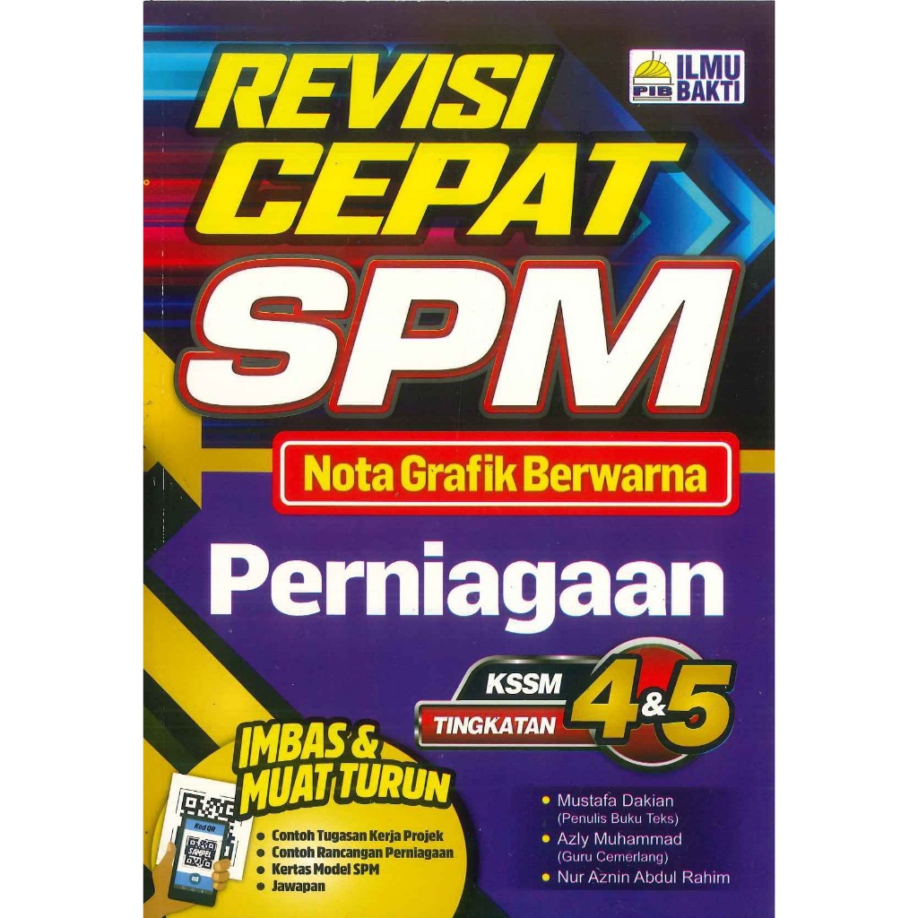 Ilmu Bakti Revisi Cepat Spm Nota Grafik Berwarna Perniagaan Tingkatan