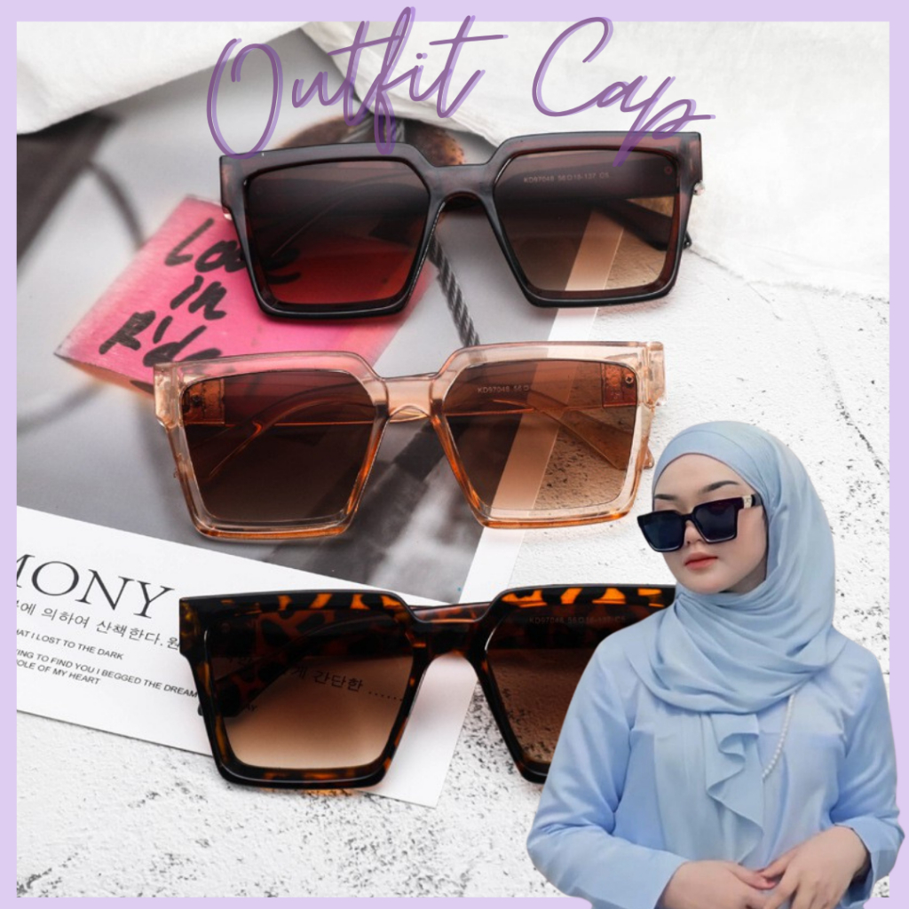 Fashion Outfit Spec Viral Korean Style Sunglasses Spek Cermin Mata Kaca