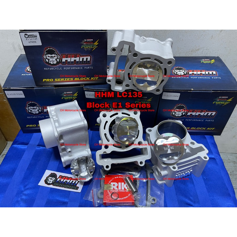 HHM LC135 Y15ZR Block E1 57mm 60mm 62mm 63mm 65mm Racing Piston FZ150