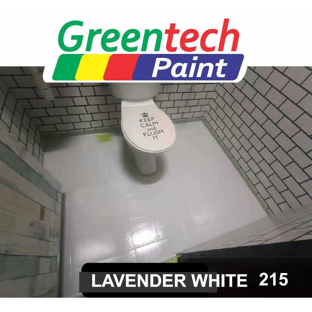 Lavender White Full Set Epoxy Floor Coating Toilet Free Tool L