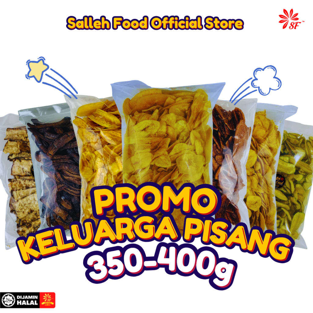 Aneka Kerepek Pisang 400g 500g 𝗦𝗮𝗹𝗹𝗲𝗵 𝗙𝗼𝗼𝗱 Shopee Malaysia