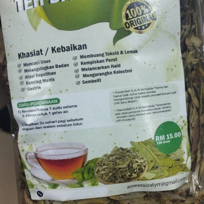 Daun Teh Sanna Original Produk Beluran Shopee Malaysia