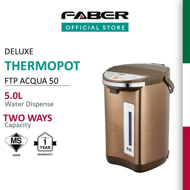 Faber Smart Thermo Pot Hot Water Thermos Dispenser Ftp Acqua 50 5 0L