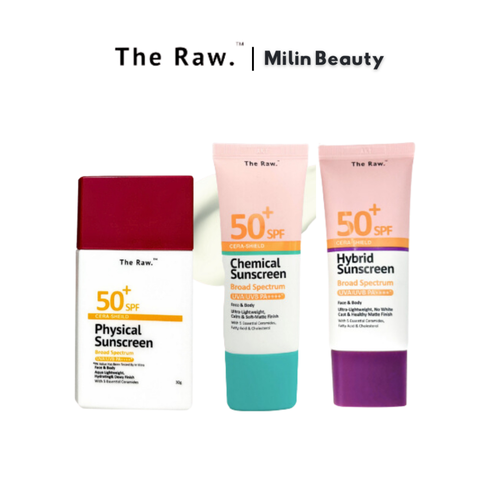 The Raw Cera Shield Physical Chemical Hybrid Sunscreen Spf Pa