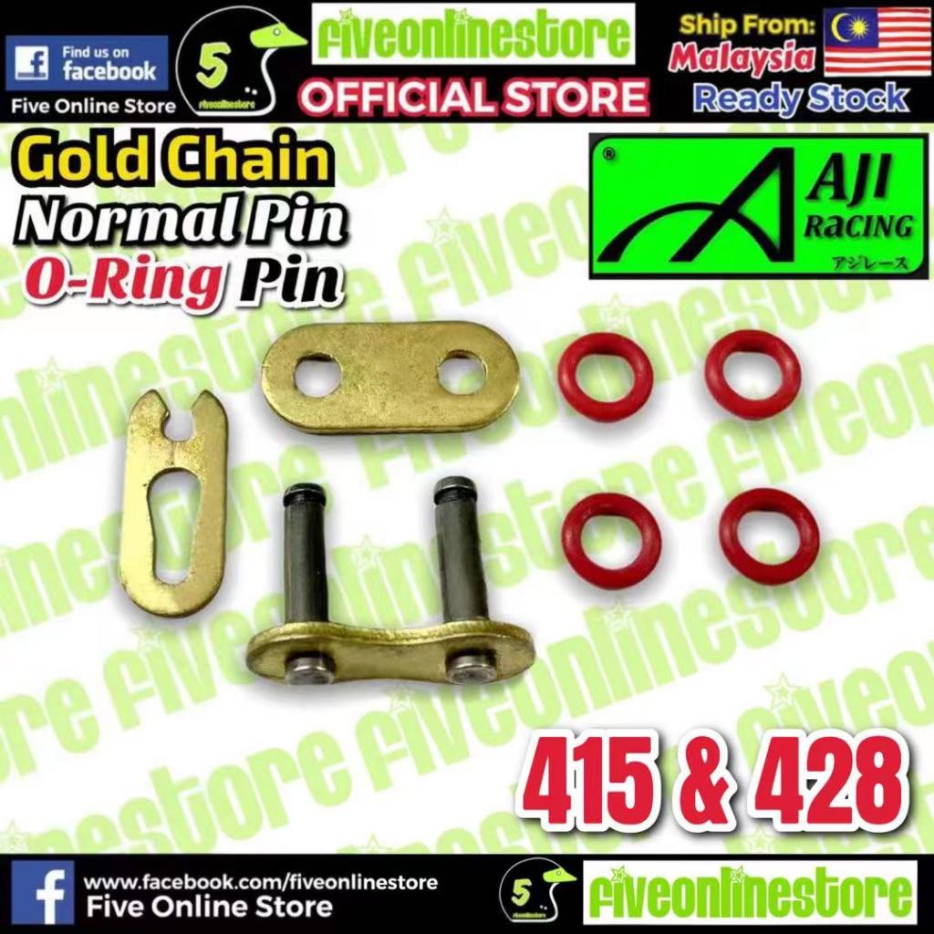 Aji Racing Original O Ring Heavy Duty Chain Joint Pin Clip 415 428