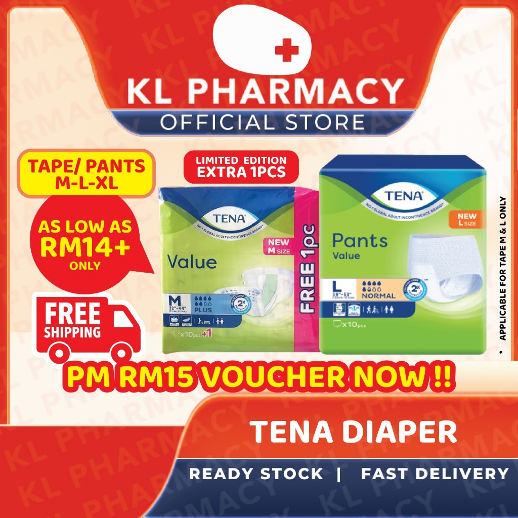 Rm Off Ready Stock Tena Value Adult Diaper Tape Value Pant M L