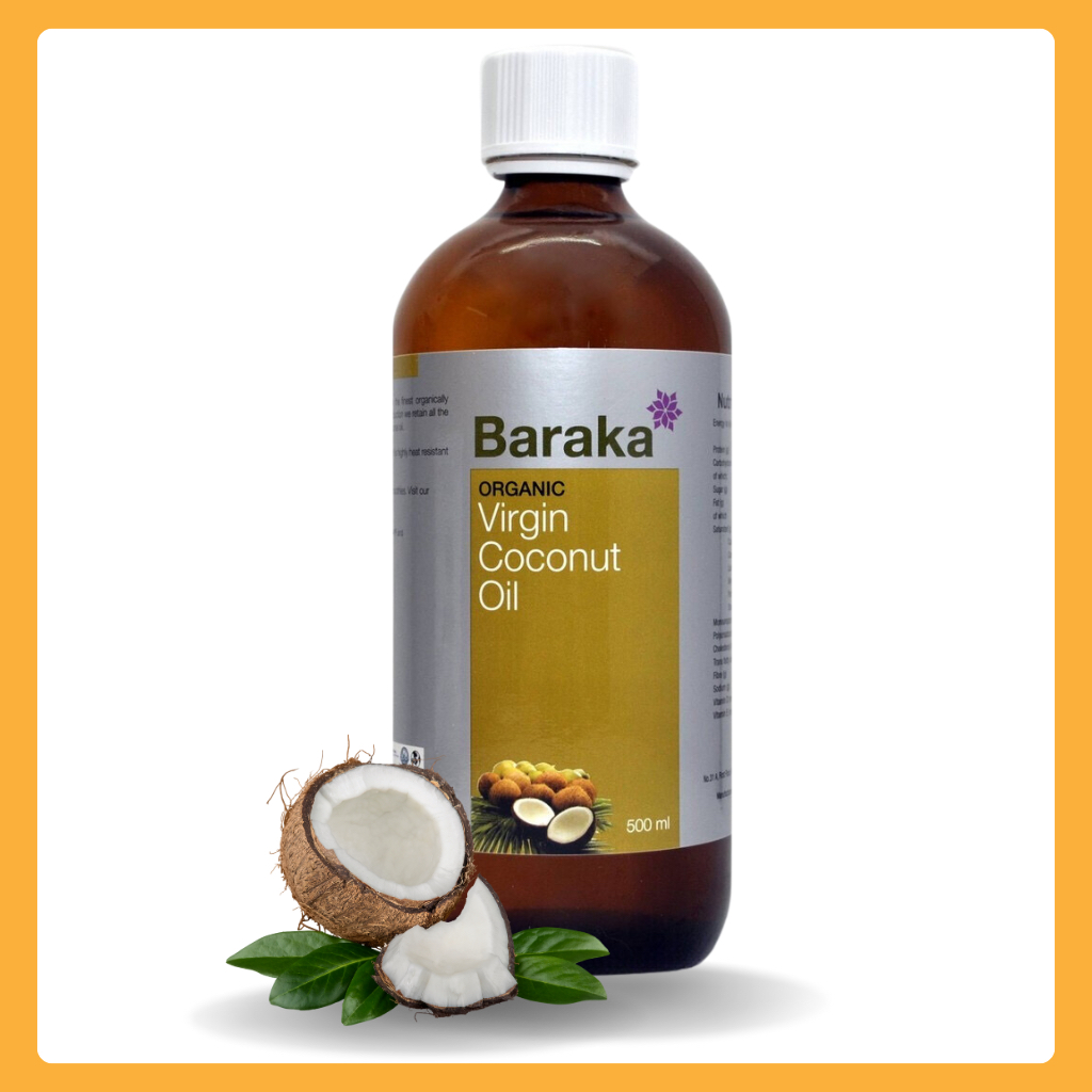 BARAKA 500ML Organic Pure Virgin Coconut Oil 100 Organic Cold