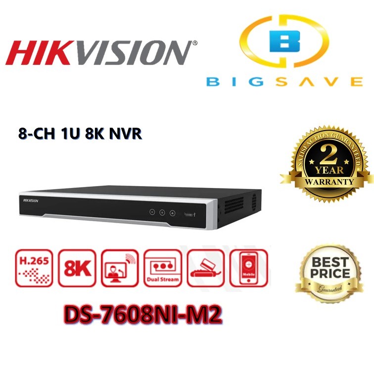 Hikvision Ch Channel Ds Ni M U K Nvr Network Video Recorder