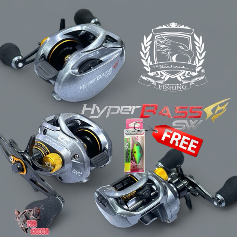 TEAM SEAHAWK NEW MODEL HYPER BASS SW CASTING REEL Shopee Malaysia