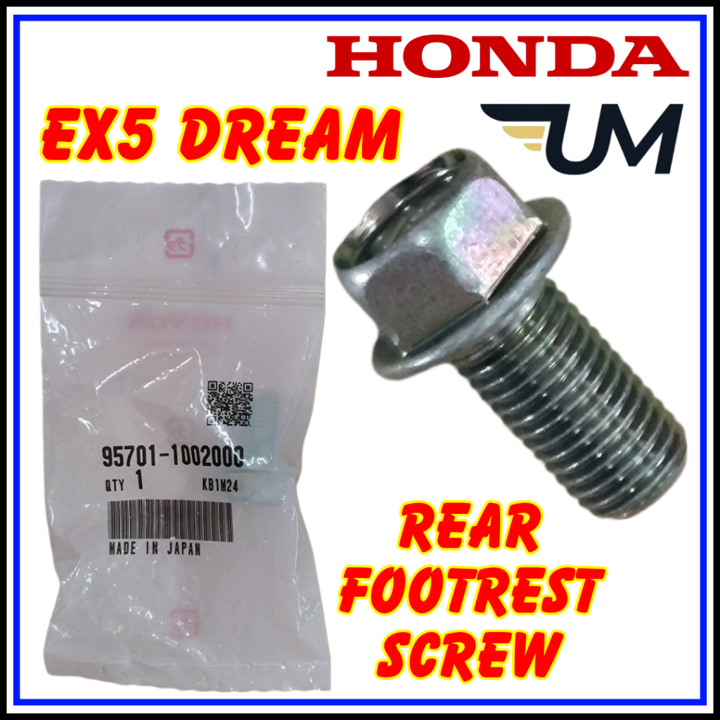 Honda Ex Dream Screw Rear Footrest Original Boon