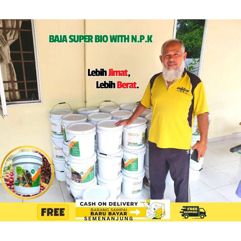 Pakej Percubaan Tong Baja Super Bio With Npk Kg Baja Sawit Buah