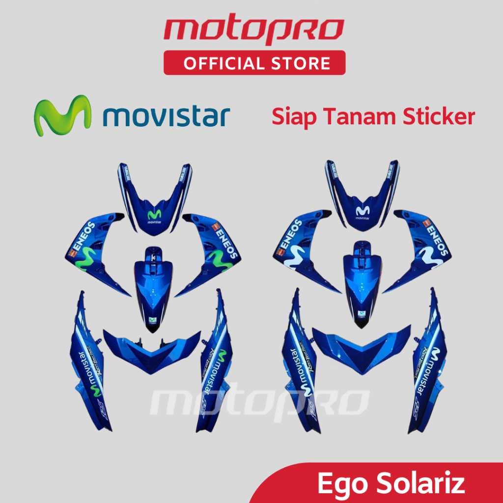 Yamaha Ego Solariz Movistar Design Body Cover Set Coverset