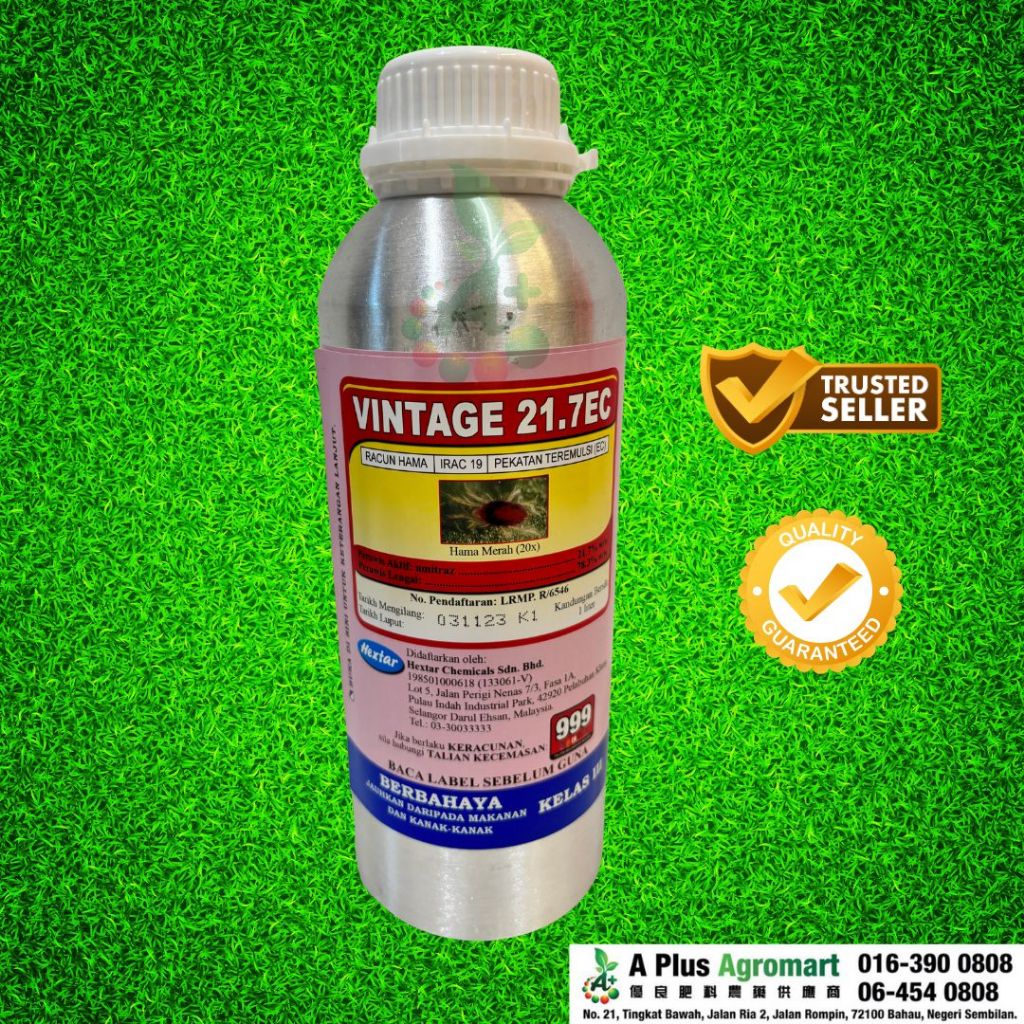 Racun Serangga Amitraz 21 7 Vintage 1 Liter Shopee Malaysia