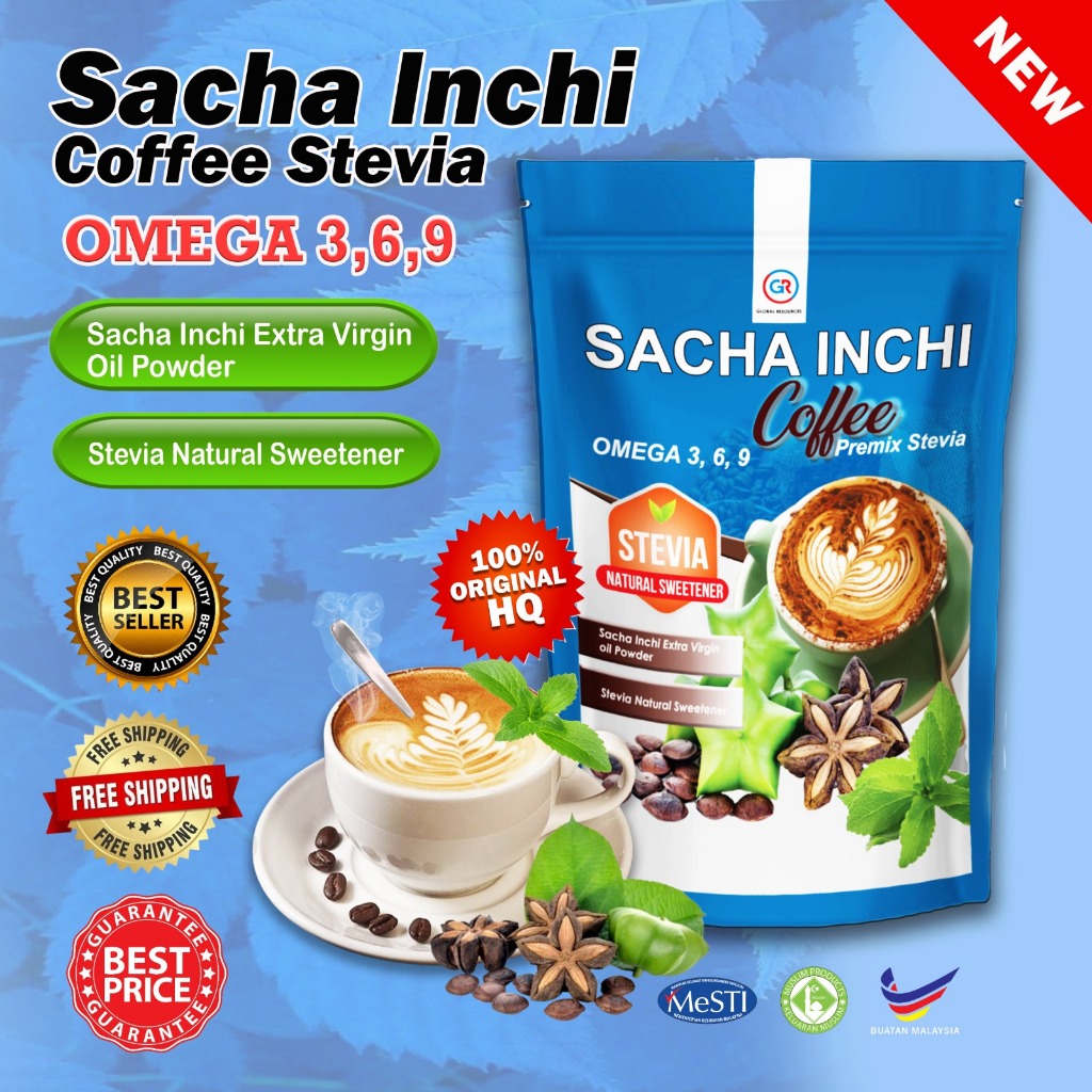 ORIGINAL KOPI SACHA INCHI STEVIA KOPI COFFEE ORIGINAL PRACAMPUR 15