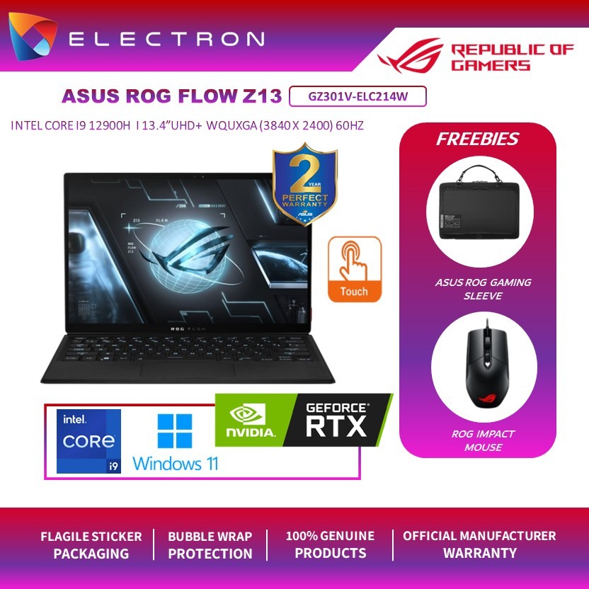 Asus Rog Flow Z Gz Z Elc W Wquxga In Touch Gaming