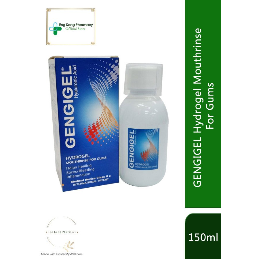 GENGIGEL MOUTHRINSE 150ML AND GINGIVAL SPRAY 20ML PEMBERSIH MULUT