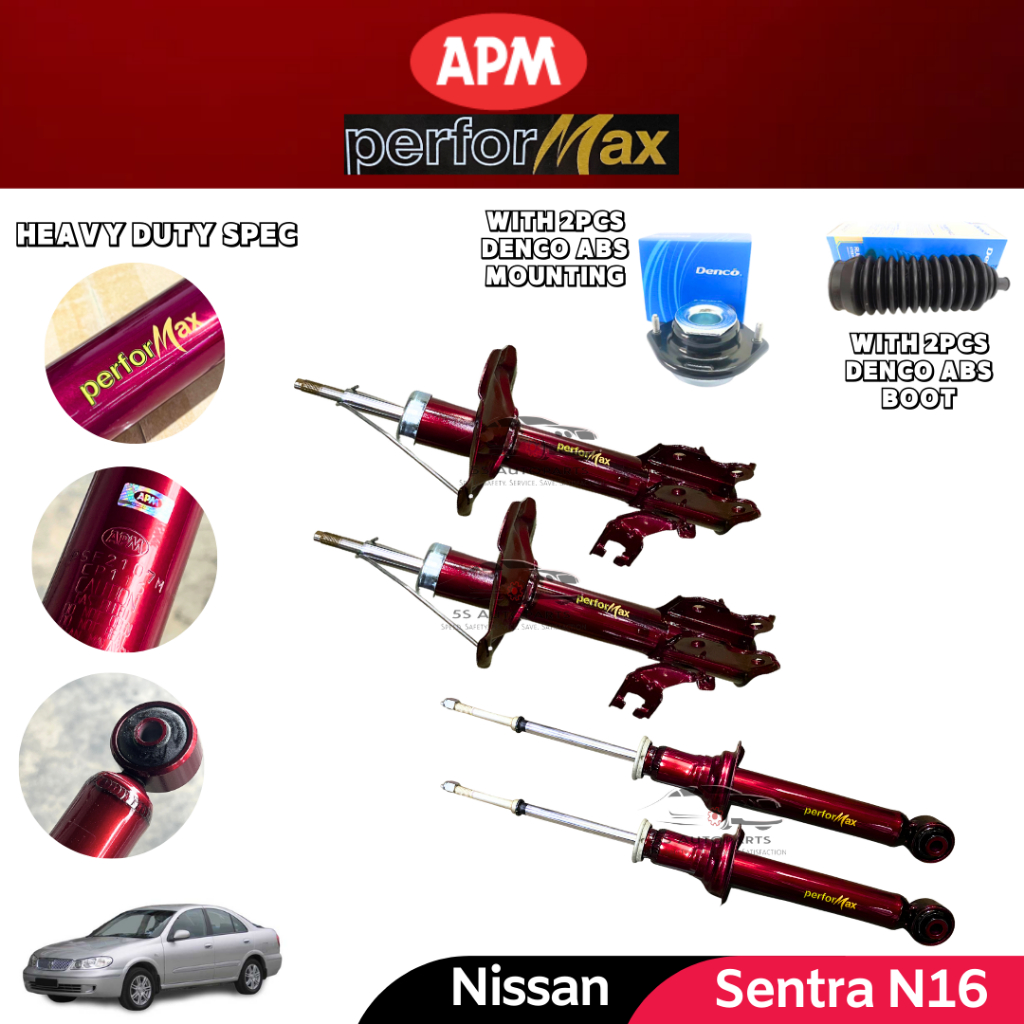 APM Performax Nissan Sentra N16 Front Rear Heavy Duty Sport Absorber