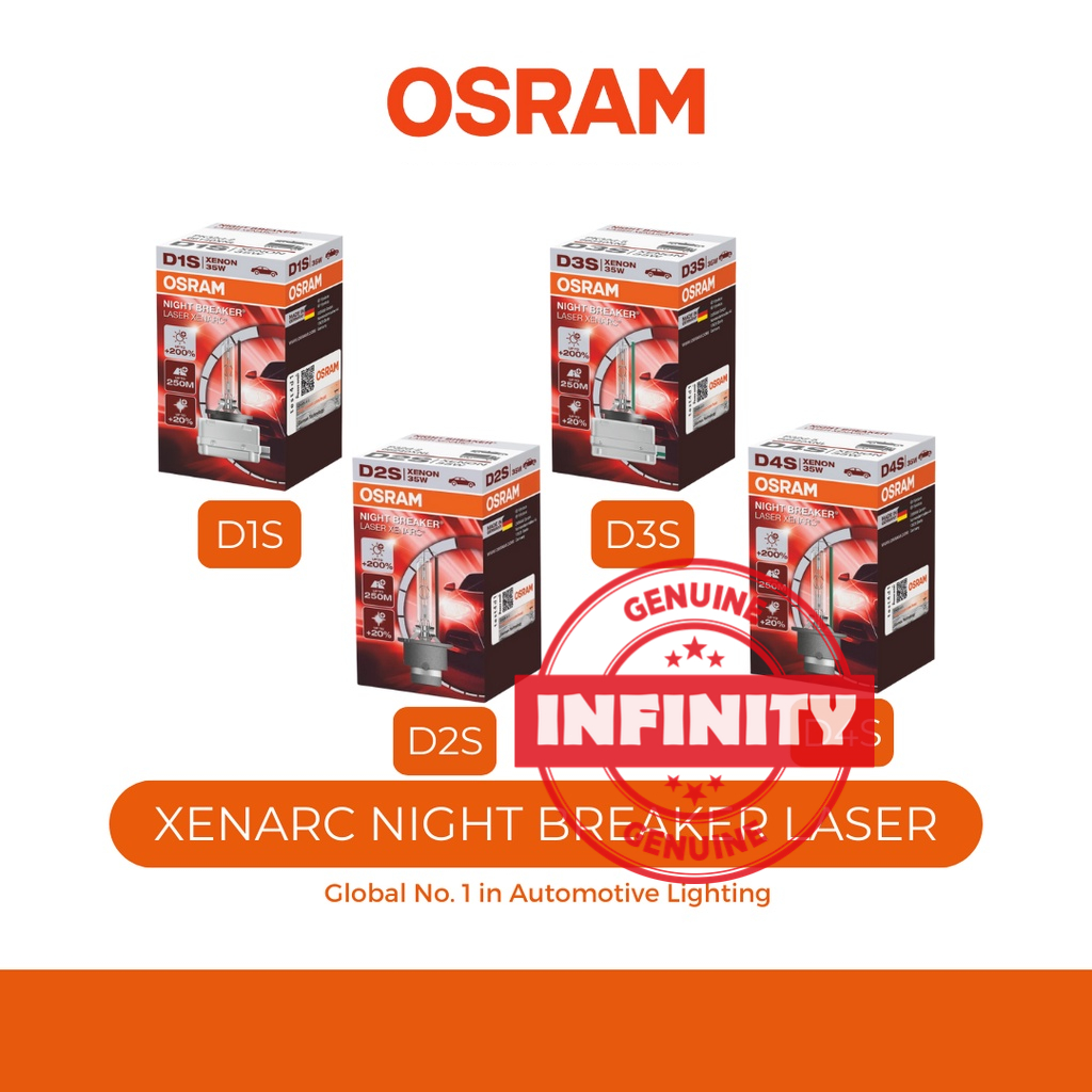 Osram Xenarc Night Breaker Laser Hid Pc All Sizes D S D S