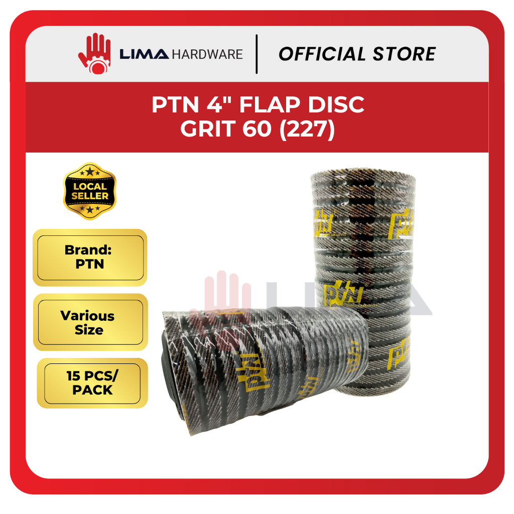 Ptn Flap Disc Grit Mata Kertas Pasir Inch Pcs