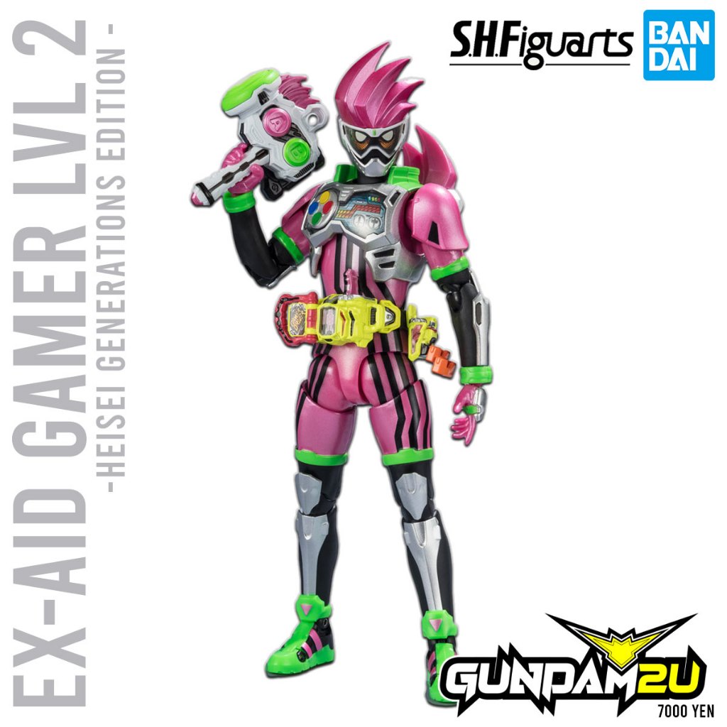 Bandai Shf Kamen Rider Ex Aid Action Gamer Level Heisei Generations