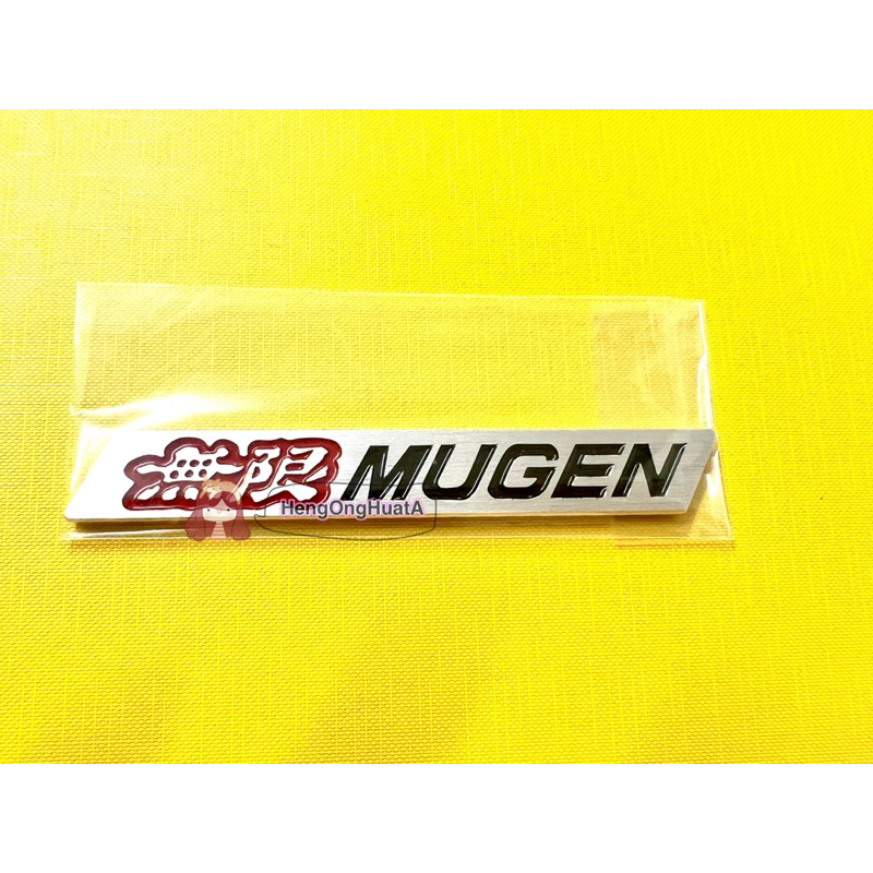 Emblem Mugen Spoiler Side Skirt Grill Universal Mugen Logo Aluminium