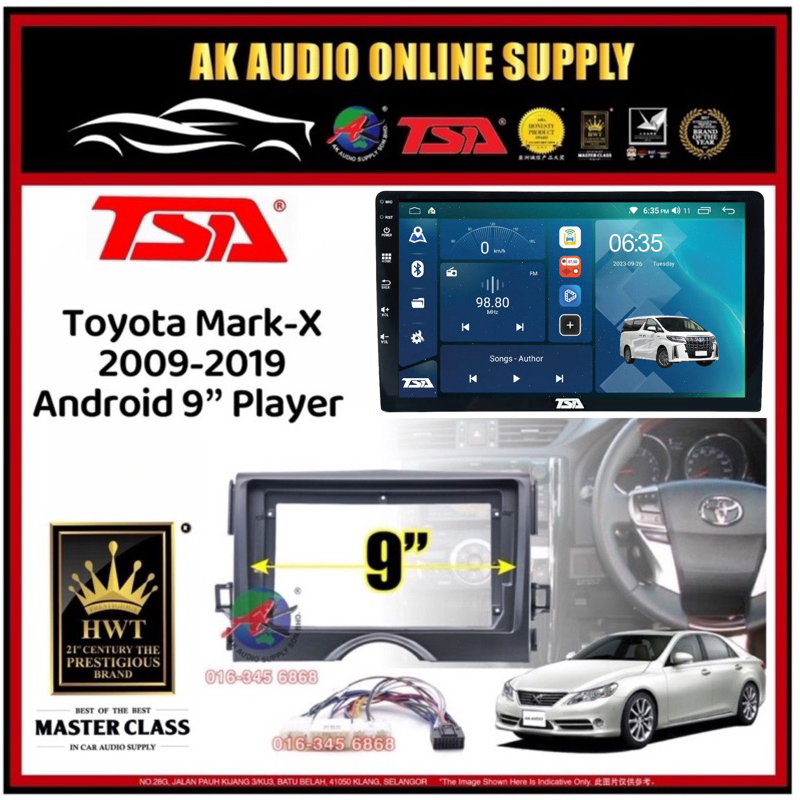 Gb Tsa Toyota Mark X Android Inch Dsp Qled