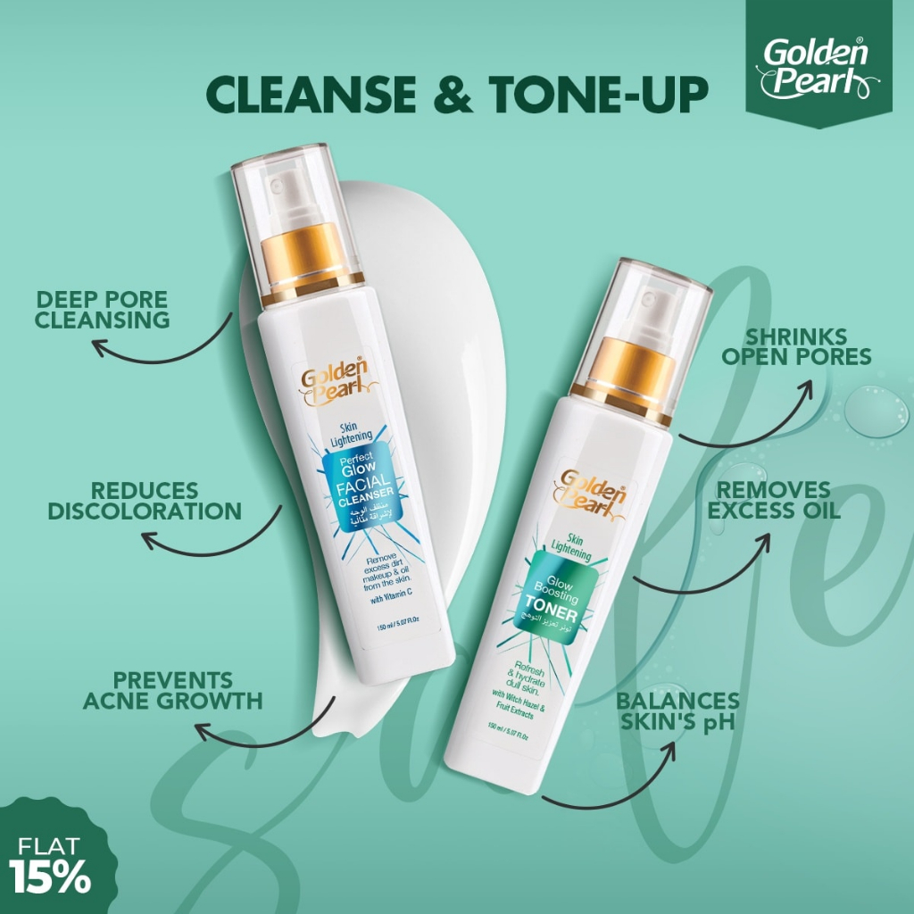 Original Golden Pearl Glow Boosting Facial Toner Perefect Glow