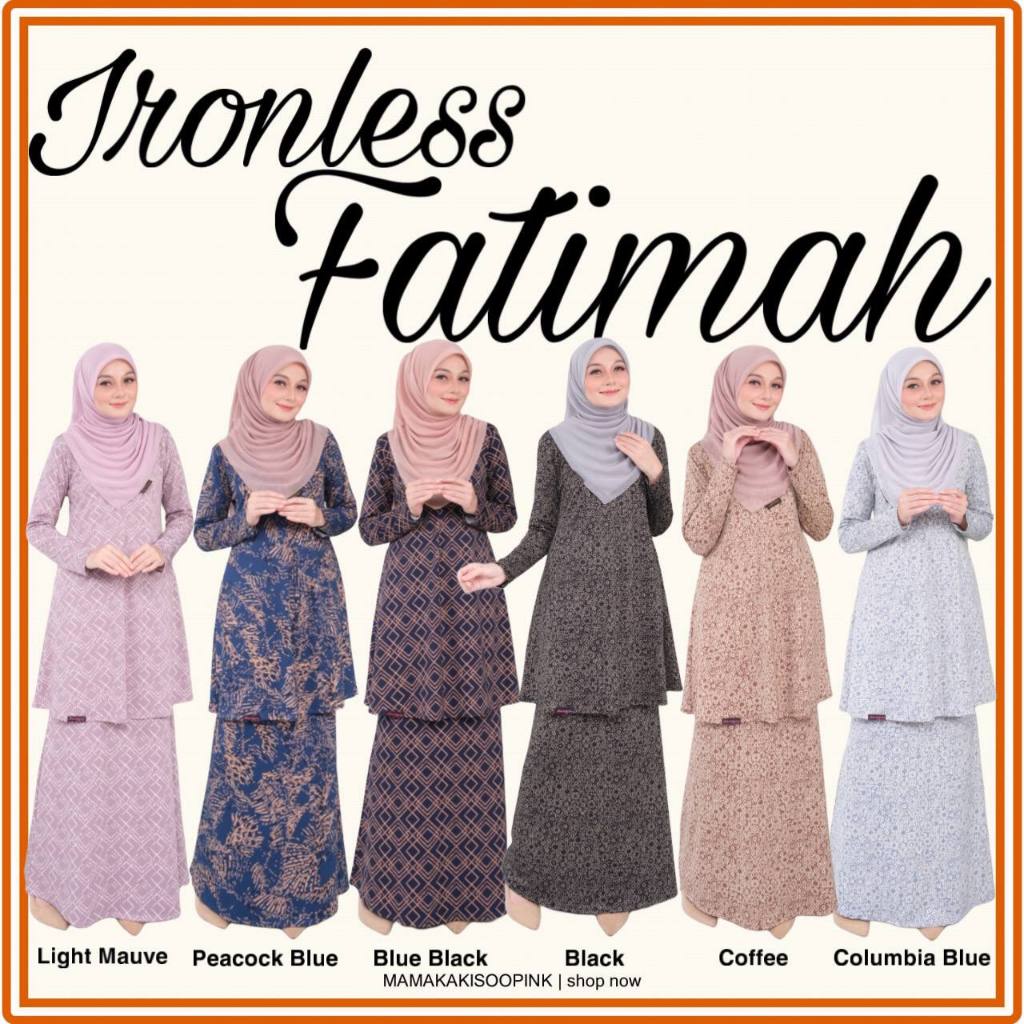 DHIA 2 NEW Premium Design Baju Kurung Dhia Ironless Fatimah By Dhia