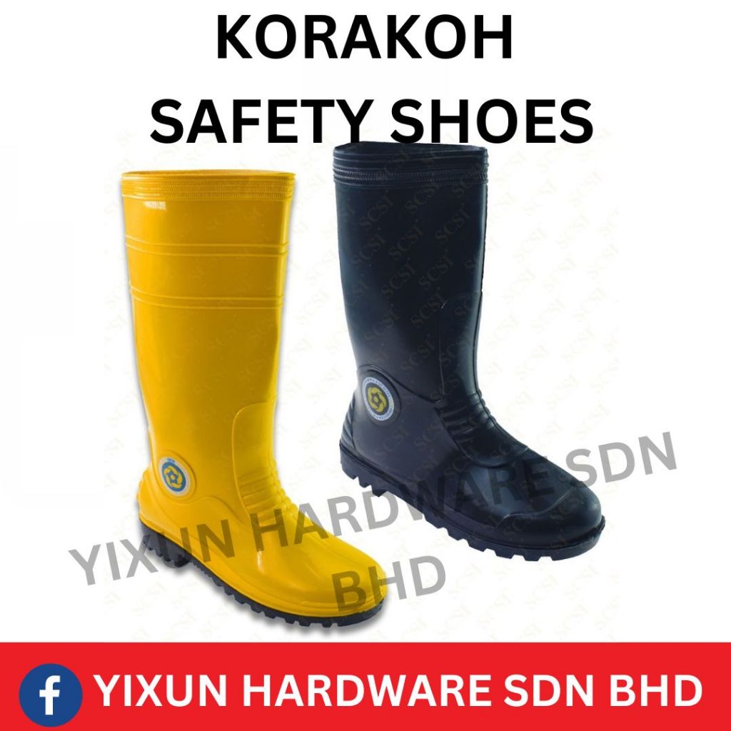 Korakoh Rubber Shoe Safety Boot M M Kasut Kerja Getah Kebun