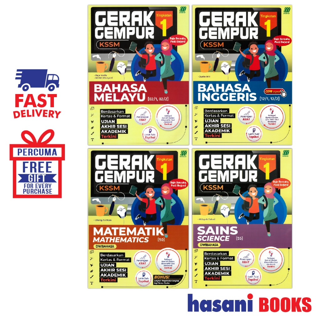 Hasani Sasbadi Buku Latihan Gerak Gempur SPM Tingkatan 1 Shopee Malaysia