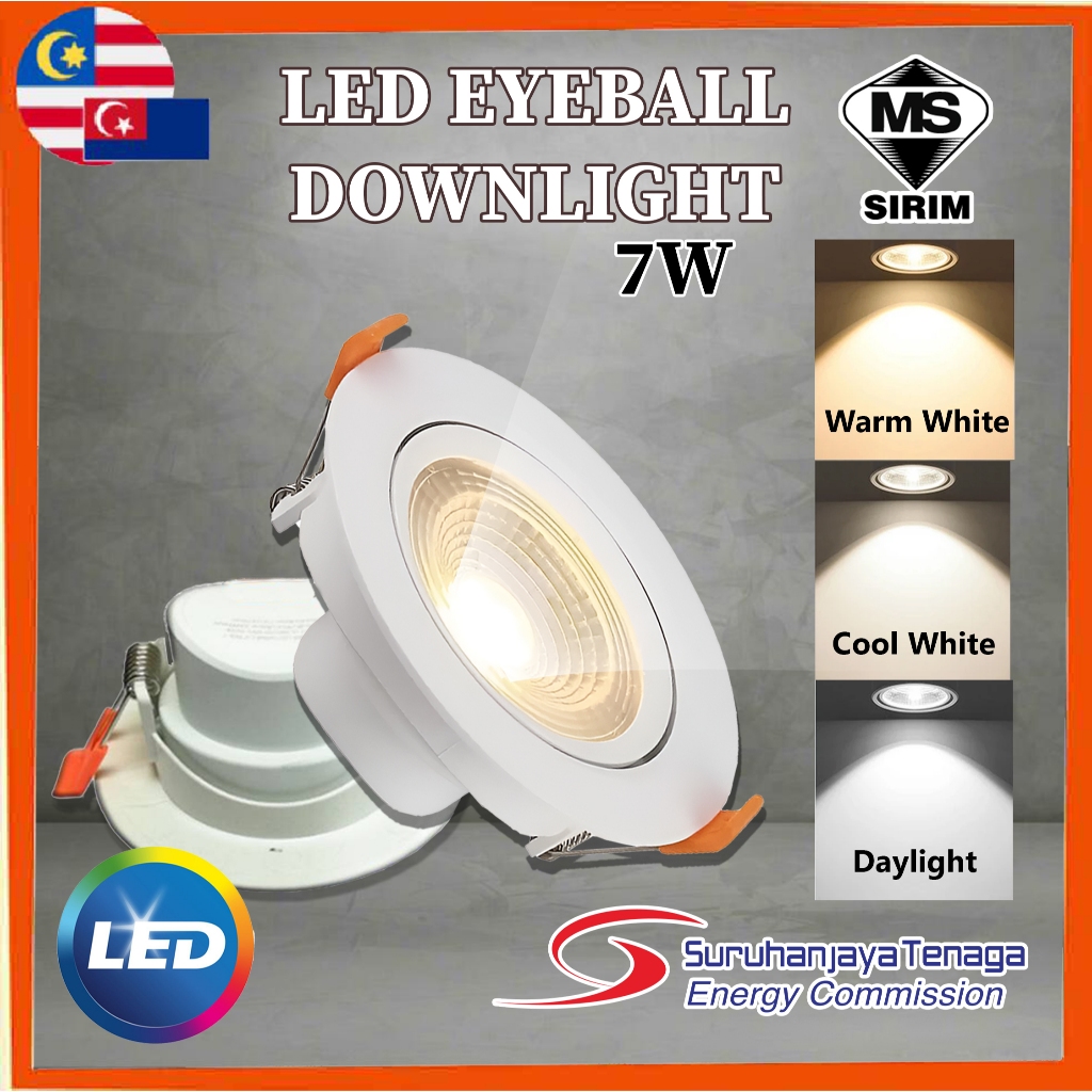 Sirim Led W Ceiling Light Eyeball Recessed Spotlight Round