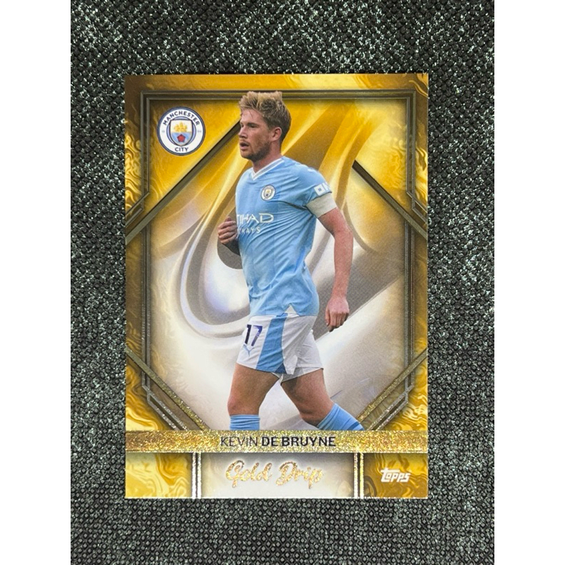 2023 24 Topps Manchester City Team Set Gold Drip Insert Kevin De