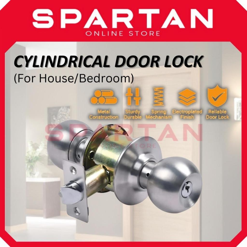 Cylindrical Door Lock Set BK Round Ball Tombol Pintu SS AC 圆锁