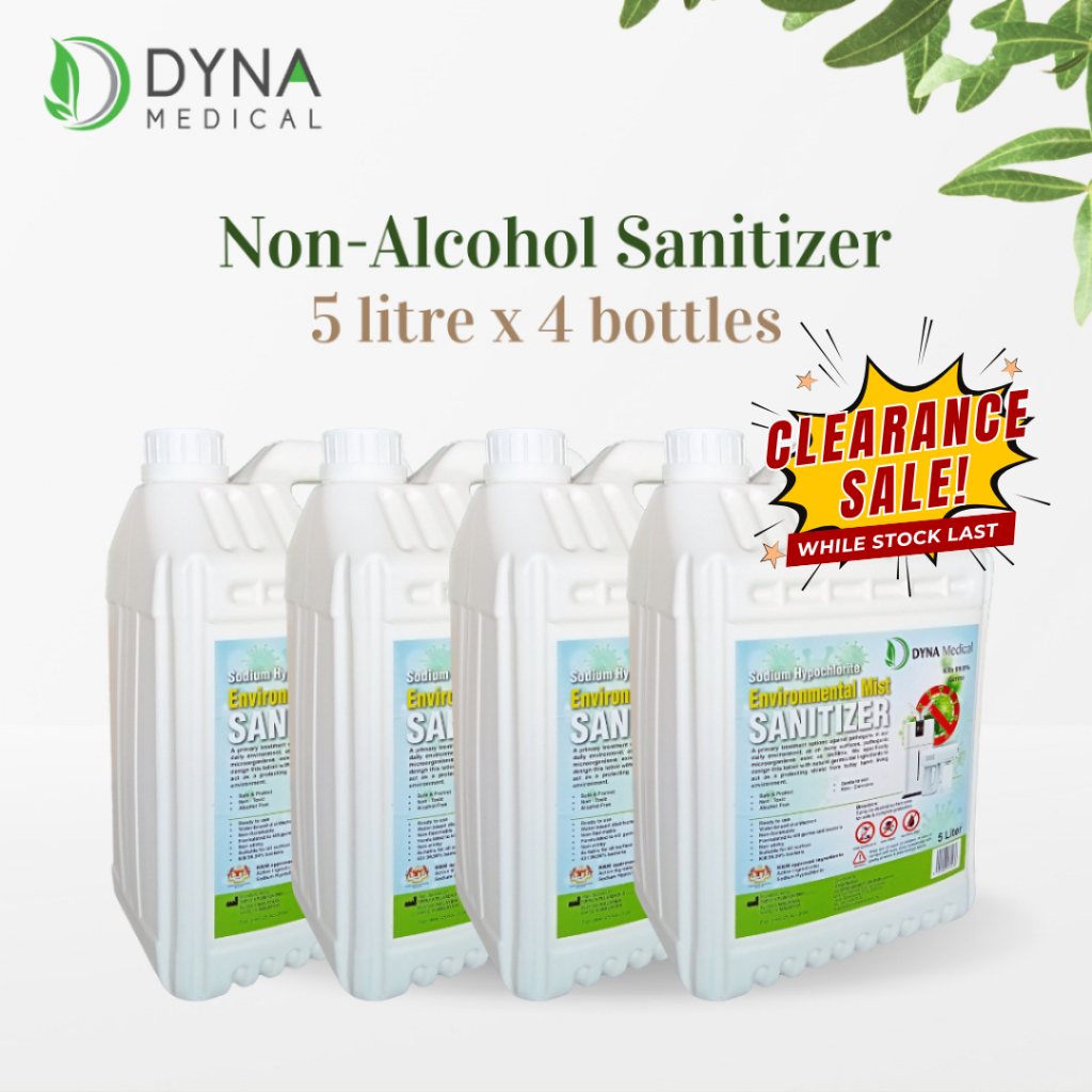 4 Bottles Non Alcohol Multi Purpose Sanitizer 5 Litre