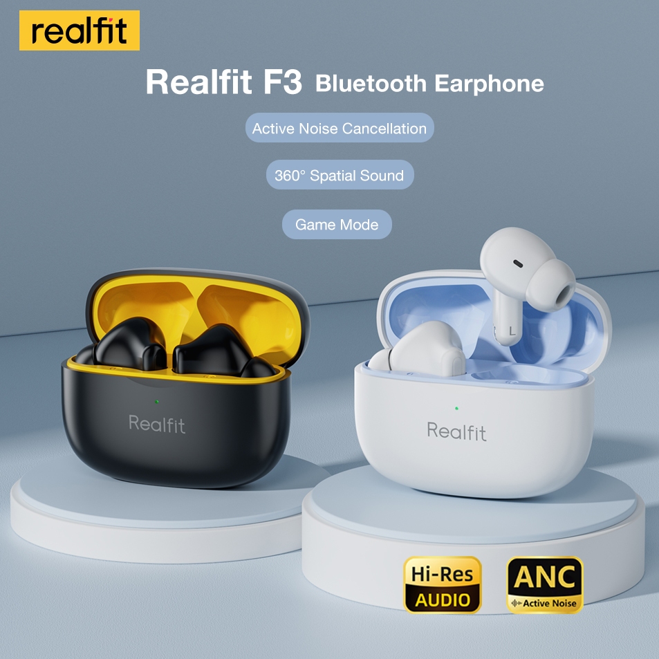 Realfit F Anc Bluetooth Earphone Db Noise Cancelling Tws Earbuds