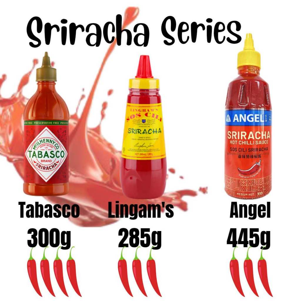 Sauce Chili Sos Cili Spicy Sriracha Tabasco Lingam Angel Hot And Series
