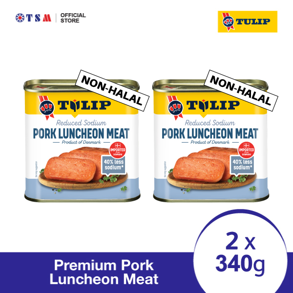 TULIP PORK LUNCHEON MEAT LESS SODIUM 340G X 2 CANS Shopee Malaysia